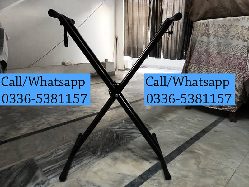 Double X Folding Stand Professional High Quality Metallic Aluminum 0