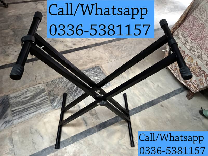 Double X Folding Stand Professional High Quality Metallic Aluminum 2