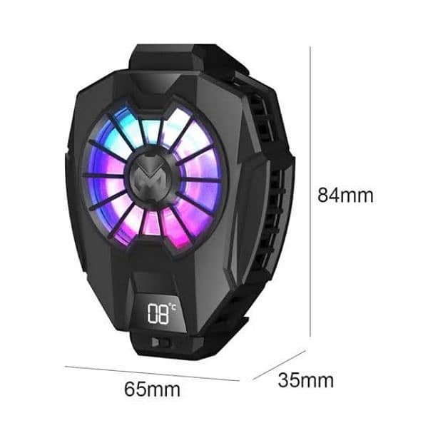 MEMO DL05 Phone Radiator Phone Cooling Fan Case Cold Wind Handle Fan 3