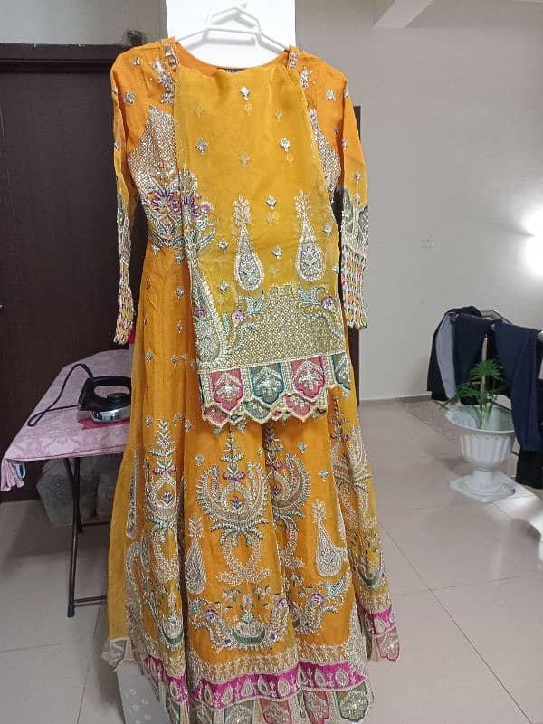 (NOT USED) 3 pc Mehndi dress, 3 pc Shadi dress 1