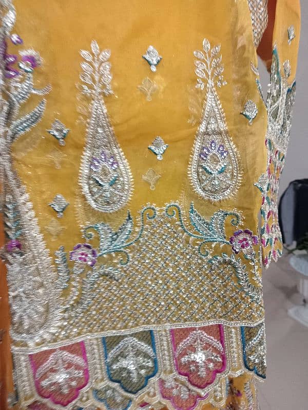 (NOT USED) 3 pc Mehndi dress, 3 pc Shadi dress 2