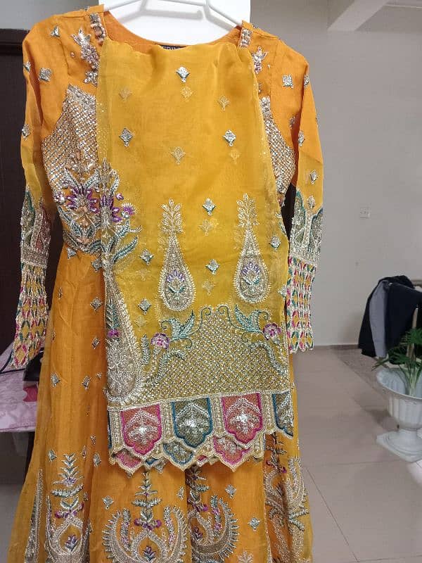 (NOT USED) 3 pc Mehndi dress, 3 pc Shadi dress 5