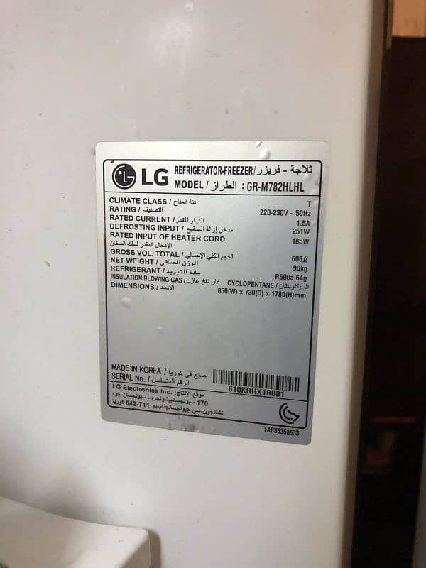 lg and Samsung Fridge two piece refrigerator full size invert with war 1