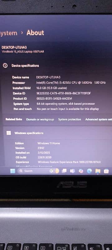Laptop Asus i5 8 generation 2