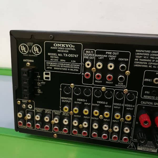 Onkyo 7.1 channel DSP AMPLIFIER TX DS747 5