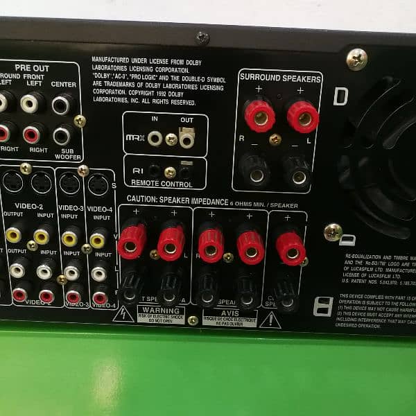 Onkyo 7.1 channel DSP AMPLIFIER TX DS747 7