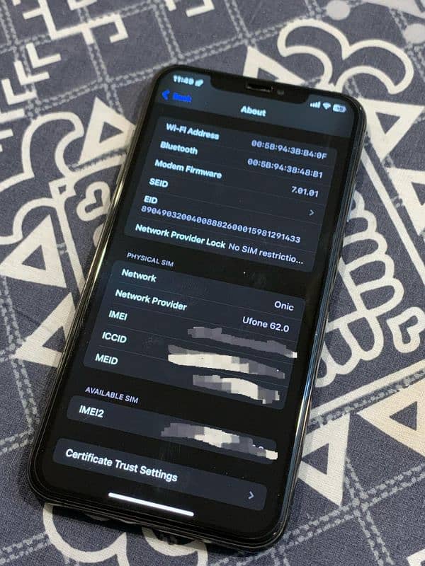 I Phone XS MAX 512GB BLACK,NON PTA 3