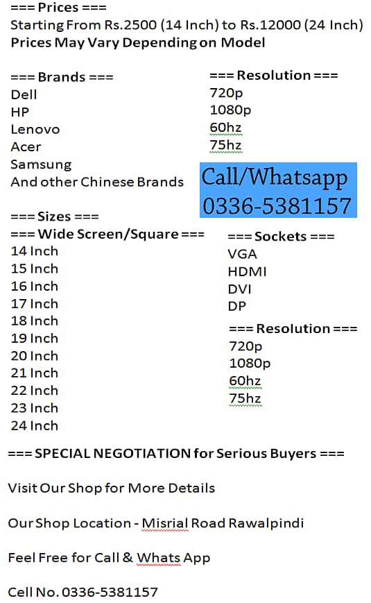FHD 1080p 24 inch LED Desktop PC Wide Screen HDMI DP Display Port LCD 5