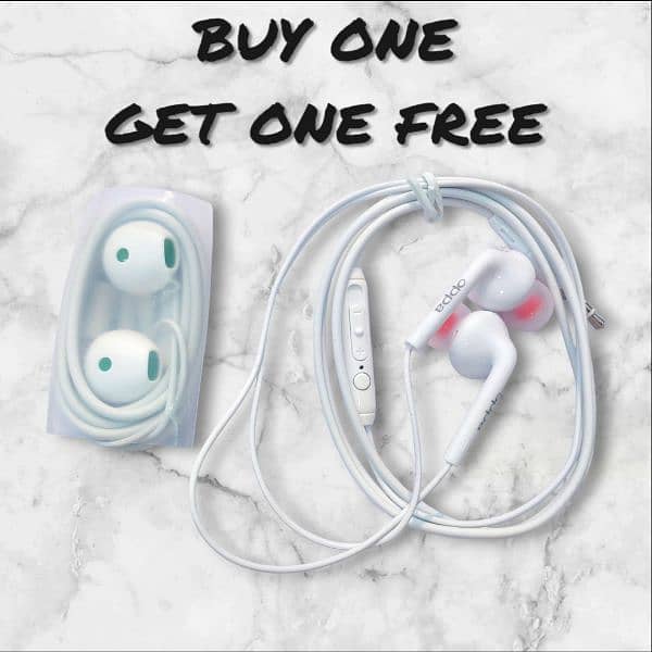 New Oppo + ST-12 Premium Quality Handfree | Buy One Get One Free | 3