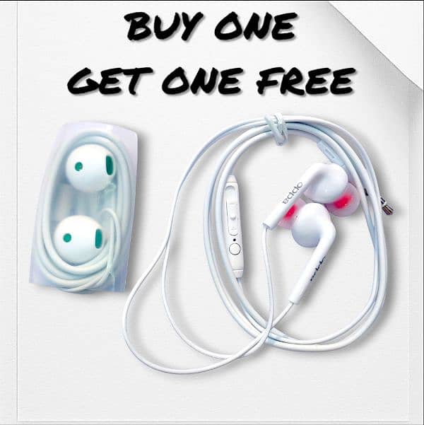 New Oppo + ST-12 Premium Quality Handfree | Buy One Get One Free | 5
