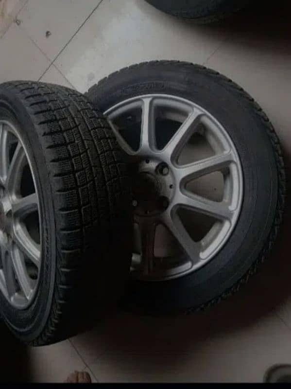 2 yokohama tyre available with rim 14 inch 0