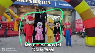 mascot making #juggling show#magic show #360 selfie both available