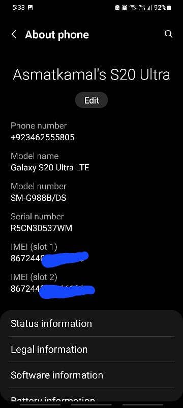 S20 ultra 12+8 ram 128 rom dual sim pta aproved 8