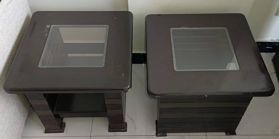 Slightly used Center & Side Tables 1