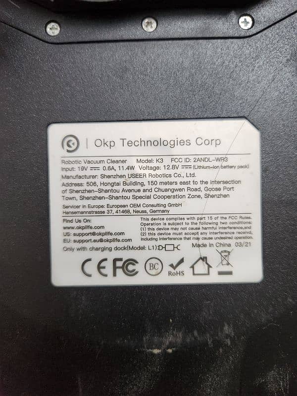 okp life k3 vaccum robot self charging and voice control 4