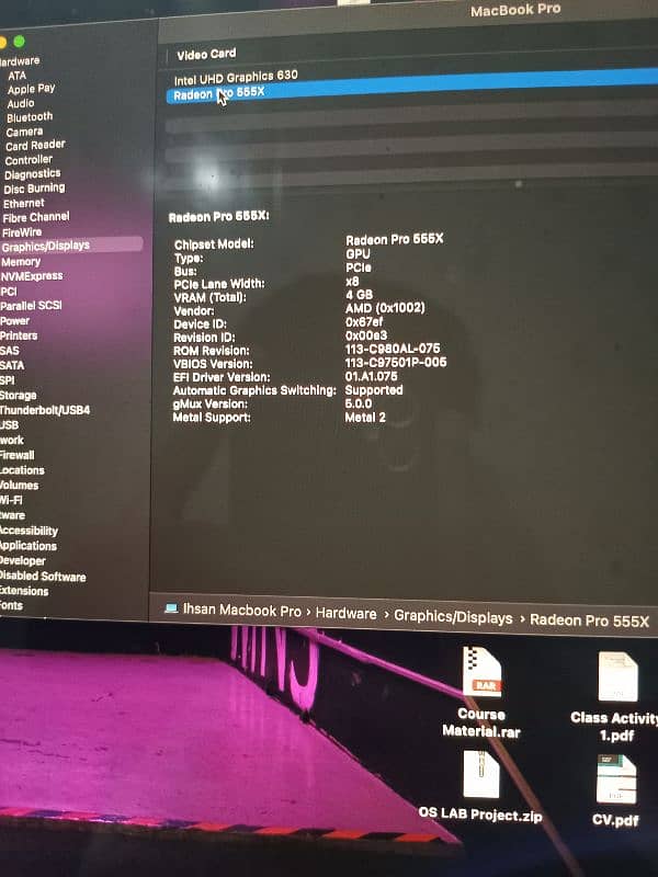 Macbook Pro 2018 6 Core 4gb Dedicated Graphic Card 5