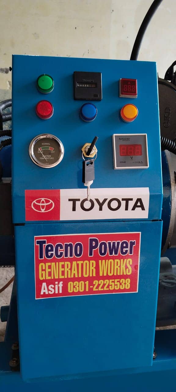 Generator 15kva gas petrol Indus Corolla engine 4