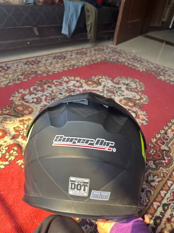 sp-912 super air helmet flipup with dual visor, L size 4