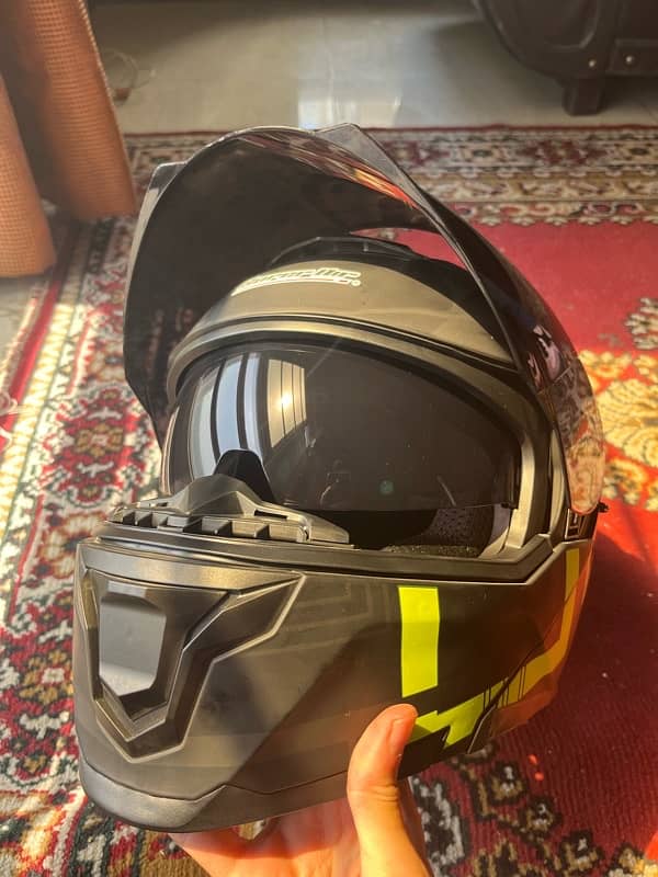 sp-912 super air helmet flipup with dual visor, L size 5