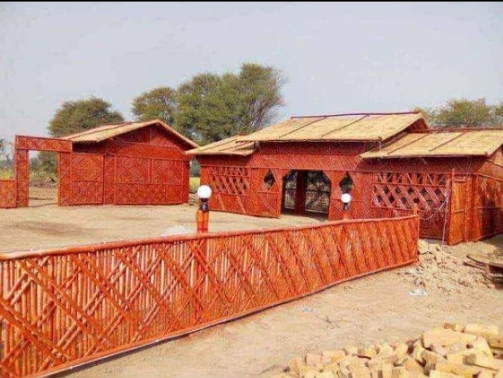 bamboo work,animal shelter,parking shades,wall Partitions,Jafri shade 9