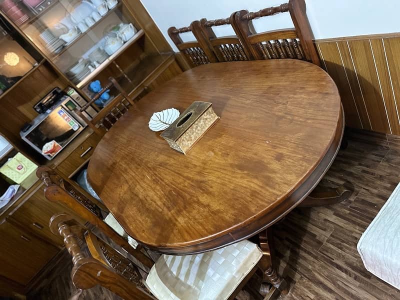 Dining Table with 6 Chairs solid Wood 0