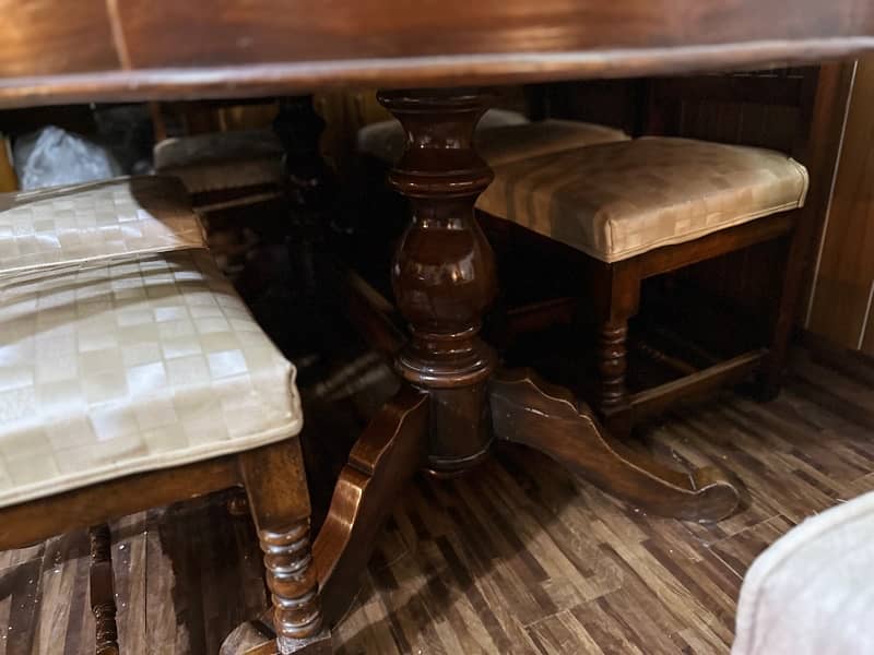 Dining Table with 6 Chairs solid Wood 2