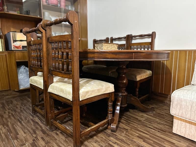 Dining Table with 6 Chairs solid Wood 7