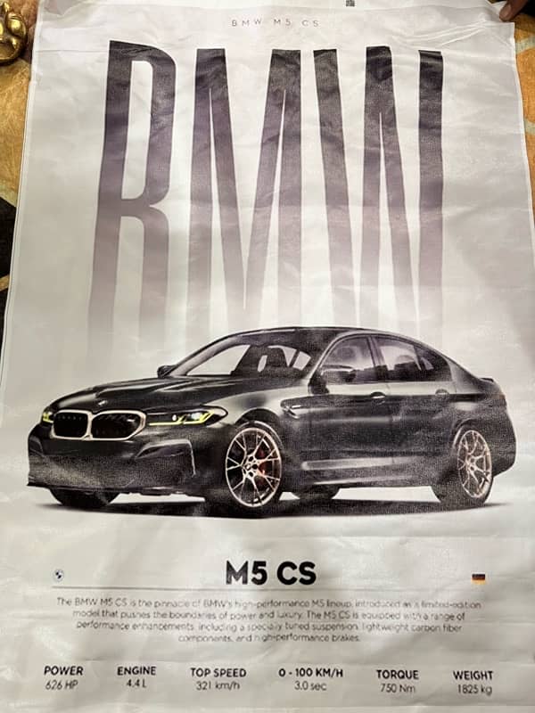 BMW M5 CS poster no frame size(inch)50x70 0