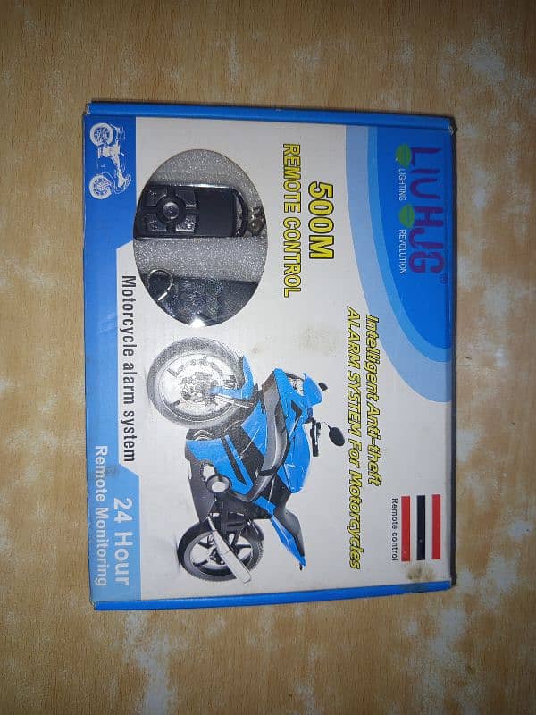 Anti Theft Alarm System for Motorcycle w 2 Key set, Remote Self Start 0