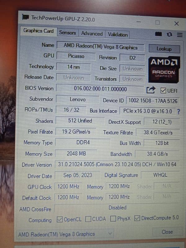 Lenovo X395 RYZEN PRO 5 4