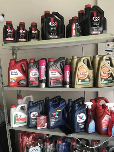 Free oil change and All types of engine oil available at best price