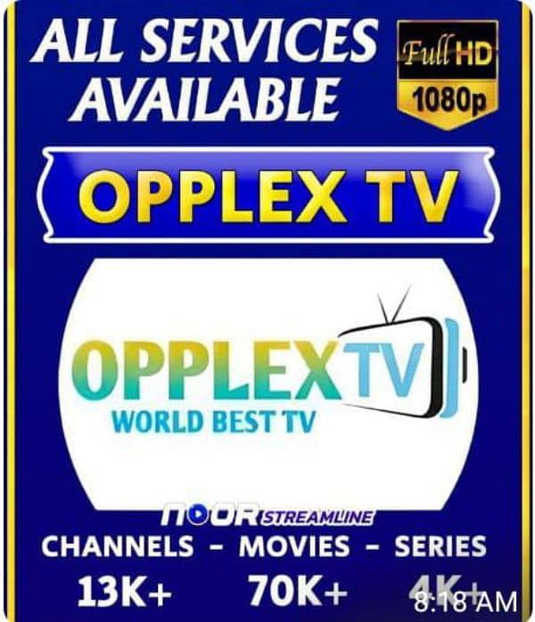 OPPLEX TV IPTV Live TV Channels / Android & Smart LED 03025083061 0
