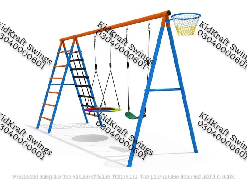 kids Slide/Swings/Kids rides/jhula/Spring rider/jungle gym/gazebo/bar 4