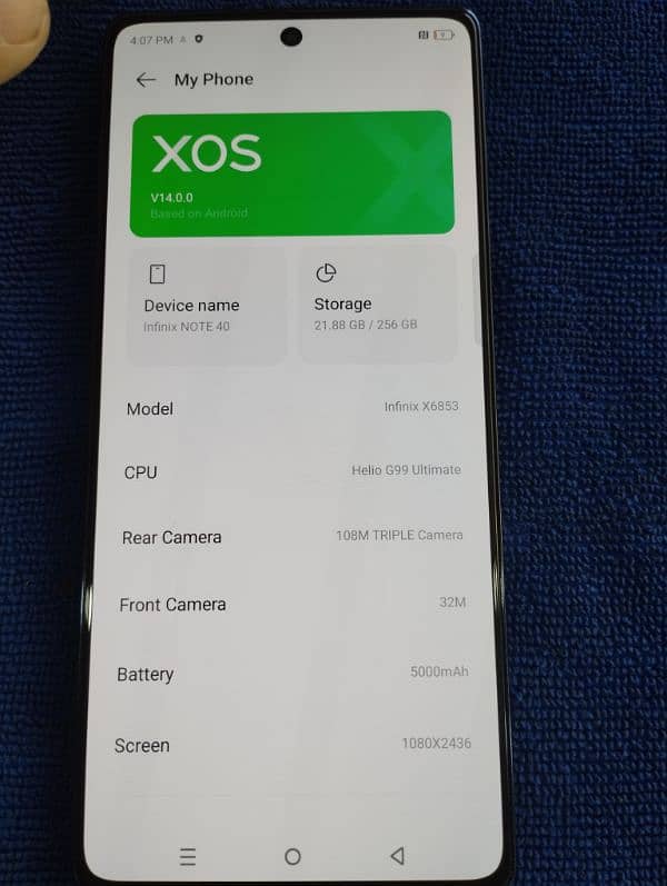 Infinix note 40 0