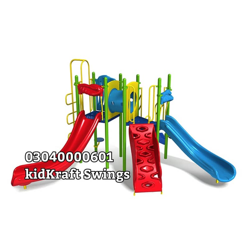 Slides, Swings, Seesaw, Merry go round, Jungle gym, Monkey bar,Climbe 1