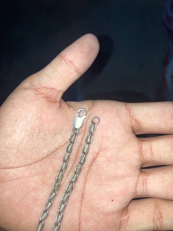 SILVER CHAIN PURE CHANDI For sall 2