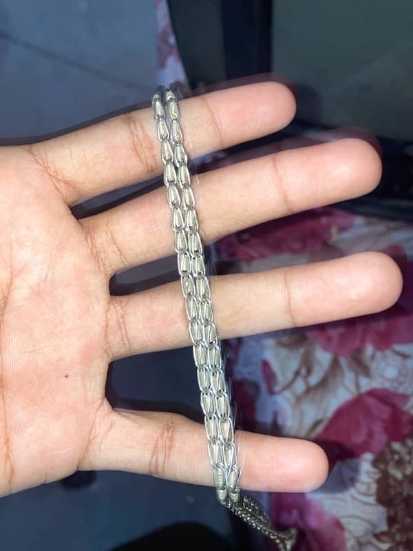 SILVER CHAIN PURE CHANDI For sall 3