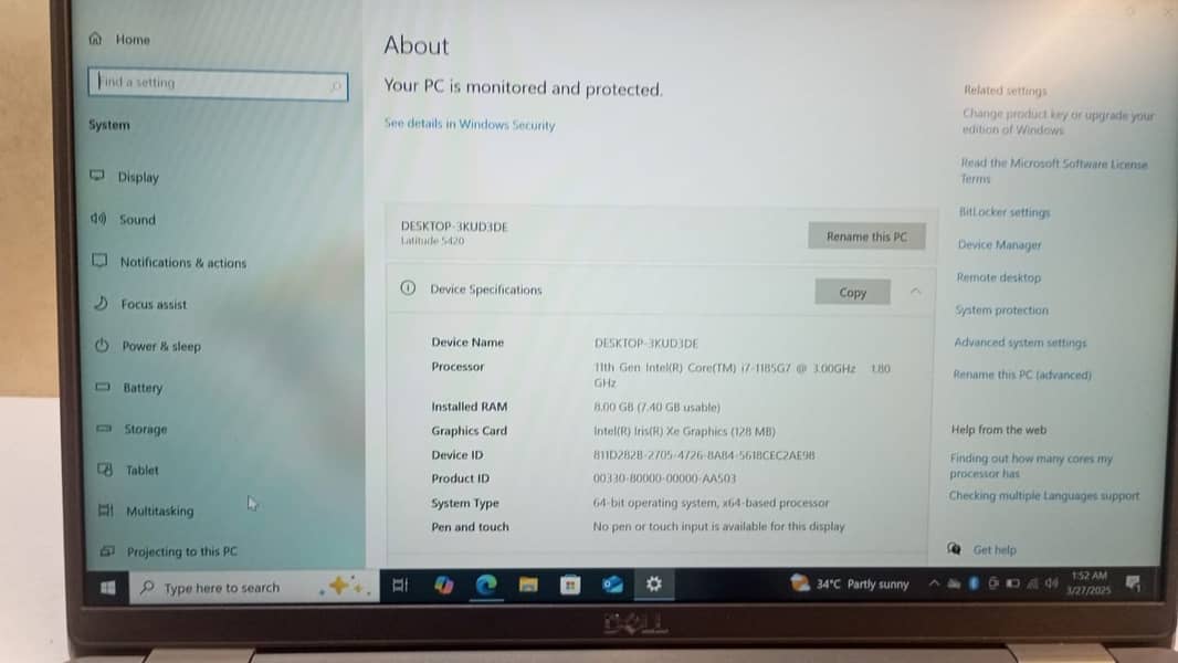 Dell Latitude 5420 i7/11th 1