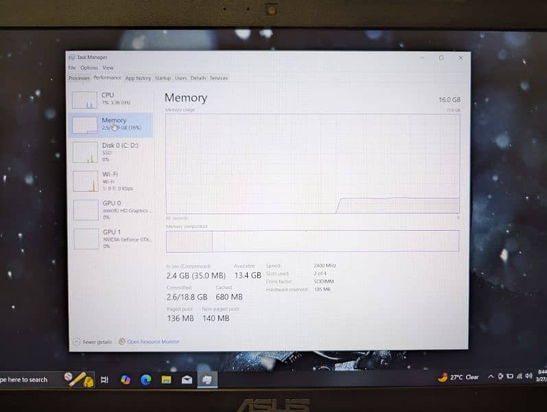 Asus Rog I7 6700HQ 6th + GTX 960 + 512GB M. 2 + 16GB DDR4 Gaming Laptop 10