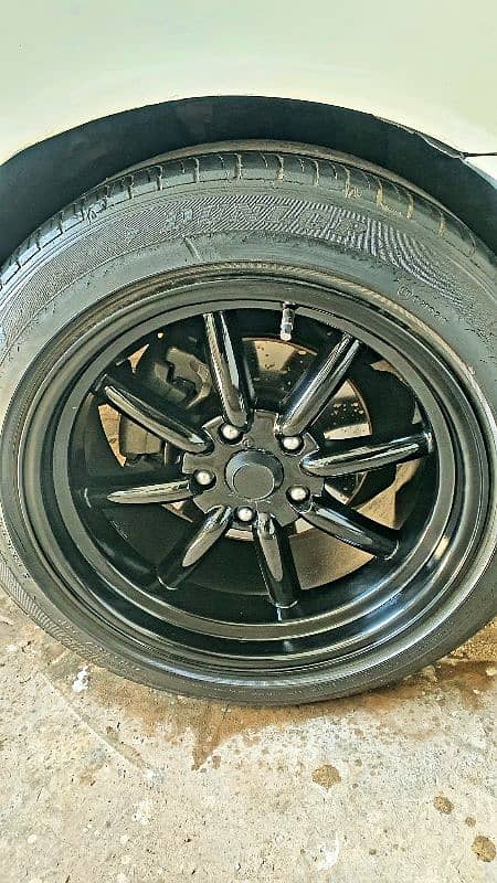 Watanabe 9jj 17 inch Rims and Tyre 0