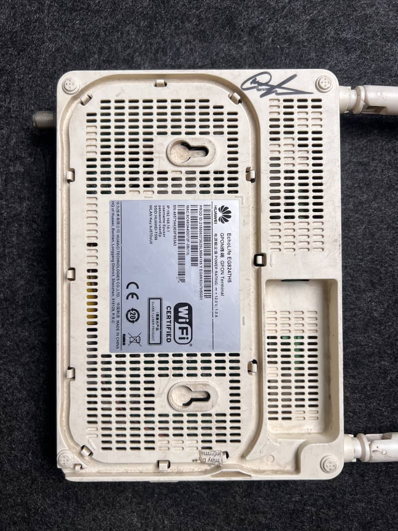 Huawei EchoLife EG8247H5 GPON for sale in Lahore, CATV Port 1