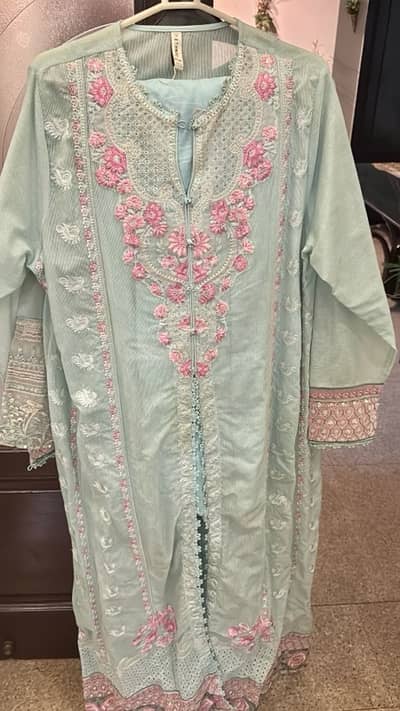 traditional embroided dress with trouser