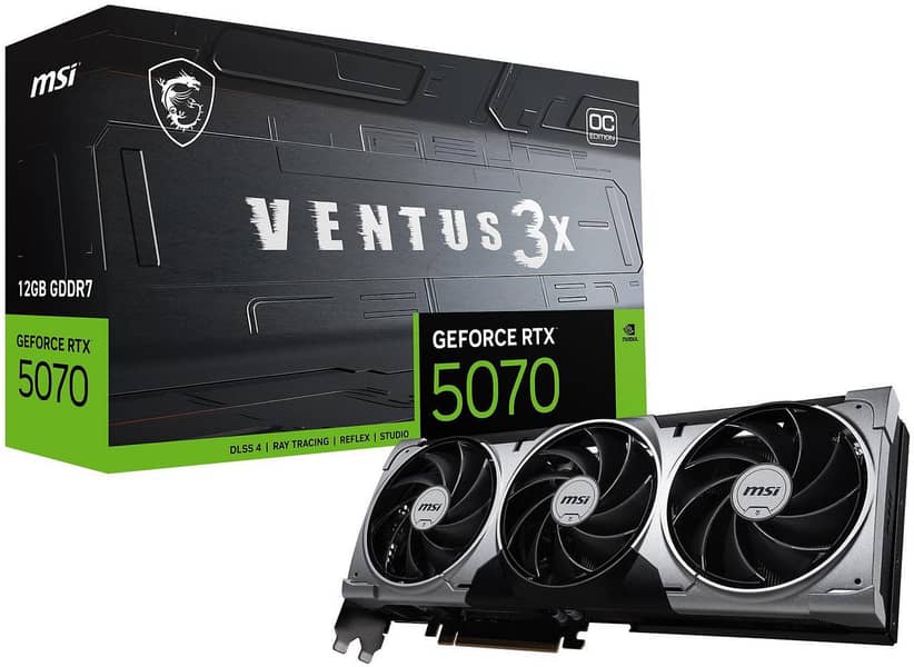 MSI Ventus GeForce RTX 5070 OC 12GB GDDR7 PCIExpress 5.0 Graphics Card 16
