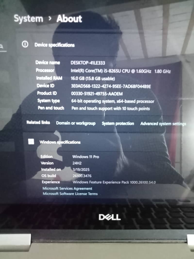 Dell Inspiron 5482 touch screen Core i5 8th generation, 16GB RAM, 120G 1