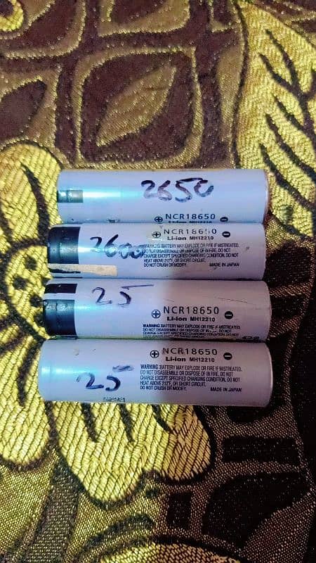 18650 lithium 3.7v NCR ICR 3