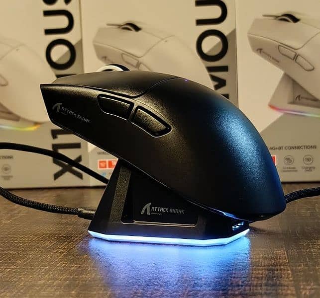 Attack shork x11 Wireless Tri mode Bluetooth+2.4G+Wired Gaming Mouse 1