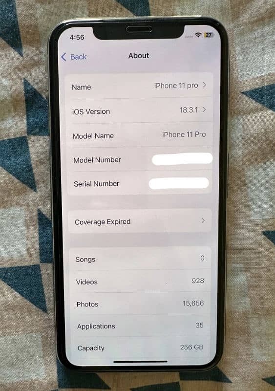 Iphone 11 pro 256gb PTA approved 9