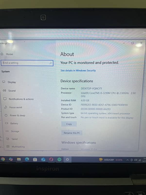 Dell Inspiron 3rd generation Laptop 6