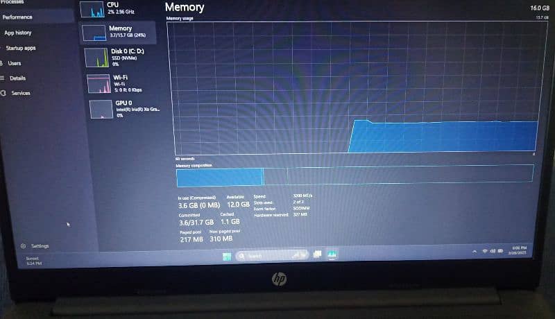 HP | Core i7 12th Gen 1225U| 10 Cores/12 Proces | 16GB Ram/ 512 SSD 6