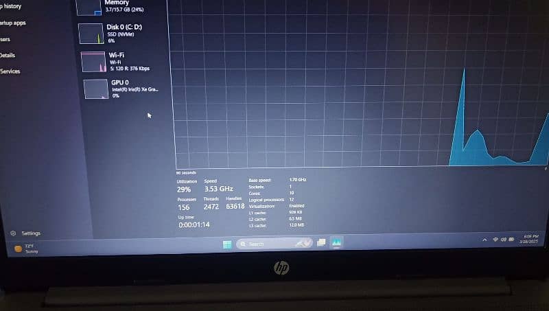 HP | Core i7 12th Gen 1225U| 10 Cores/12 Proces | 16GB Ram/ 512 SSD 8